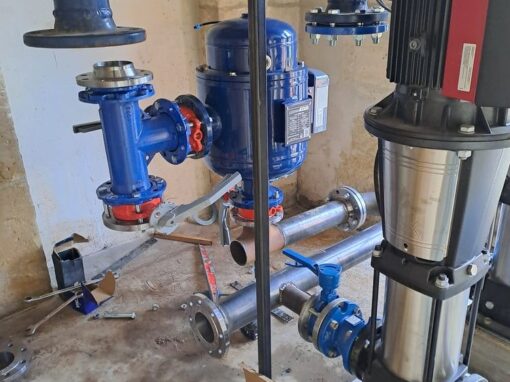 Filtre automatique pompage réalisation d'AST Irrigation