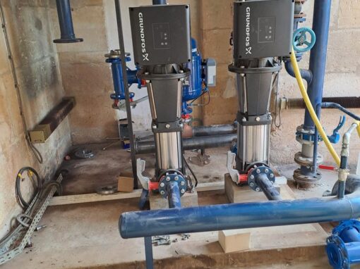 Filtre automatique pompage réalisation d'AST Irrigation