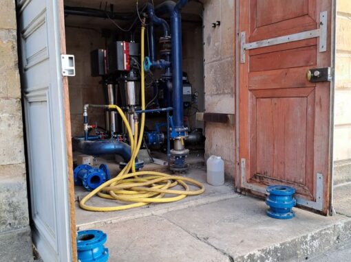 Filtre automatique pompage réalisation d'AST Irrigation